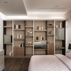 个性时尚的现代风木质博古架，让家居收纳美出新高度