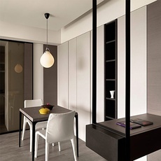 简约风格装修样板间,展现简约魅力的单身公寓