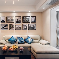 混搭三居室里的后现代古典设计